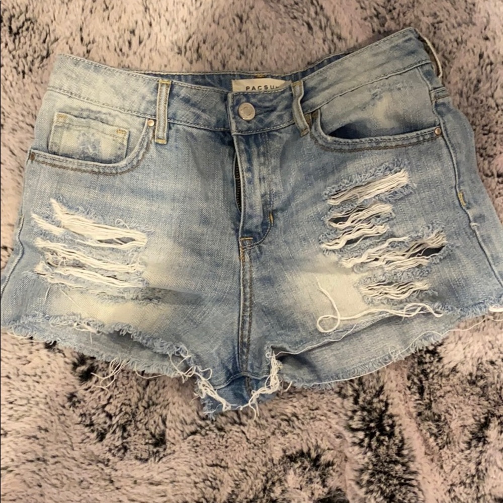 Denim shorts
